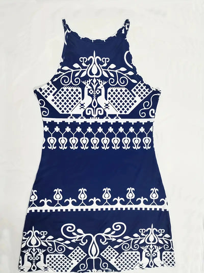 Aloura – Stilvolles ärmelloses Neckholderkleid
