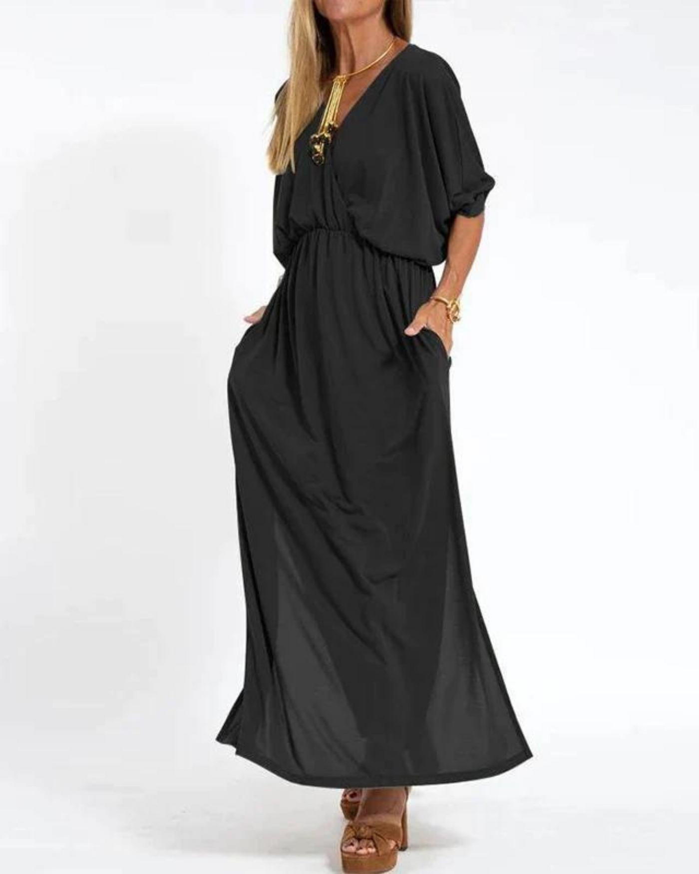 Vintage Langes Kleid für Damen