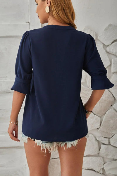 Zeline – Bezaubernde Bluse mit Puffärmeln