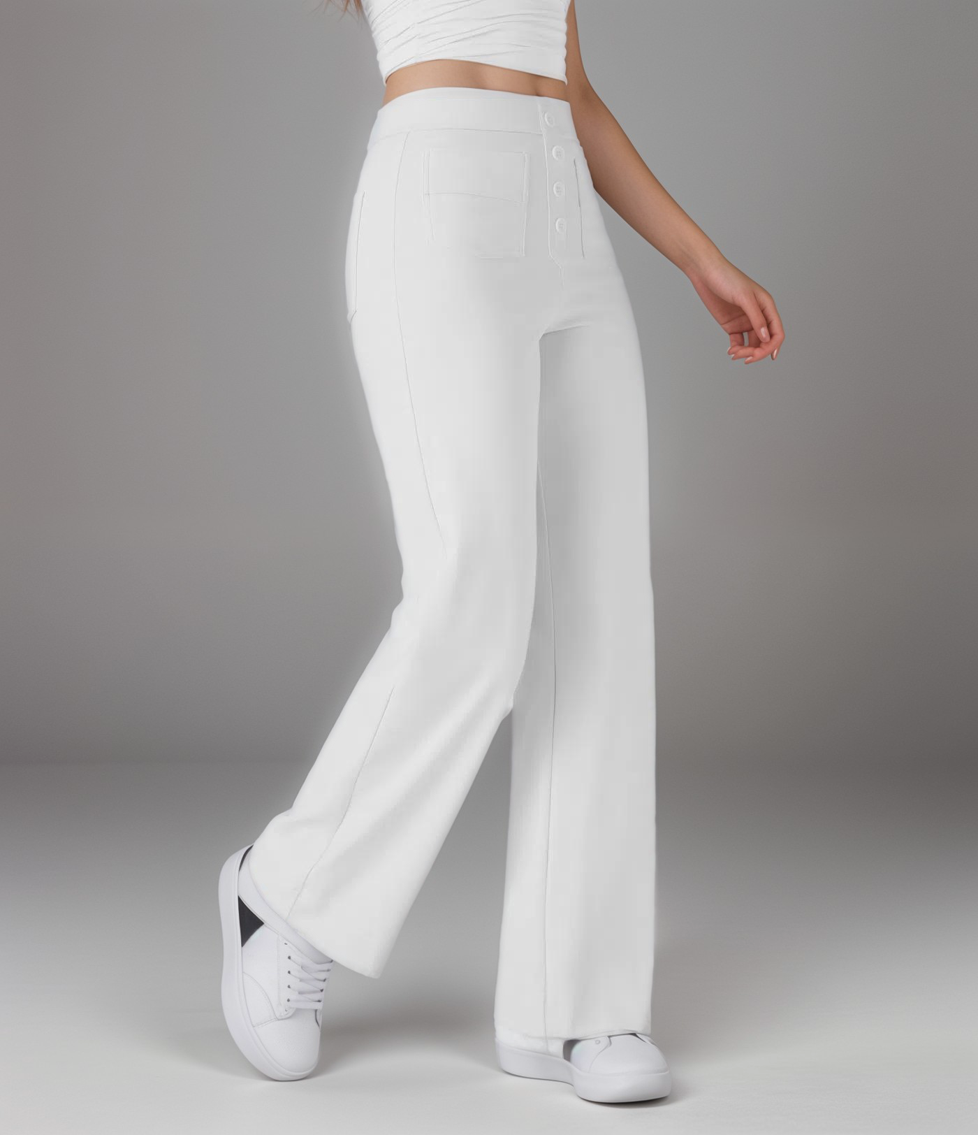 Nina | Elastische Hose mit hoher Taille