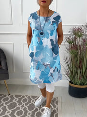 Isabelle | Damenbluse mit lockerem Schnitt und Komfort – Blau