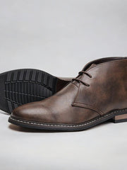 Arthur | Klassische Chukka Herrenstiefel Mit Orthopädischem Komfort – Dunkelbraun