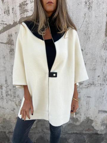 Lässige Jacke mit Stehkragen und Reißverschluss