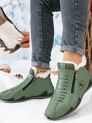 LÉA | BEQUEME WINTERSTIEFELETTEN MIT ERGONOMISCHER STÜTZE – Grün