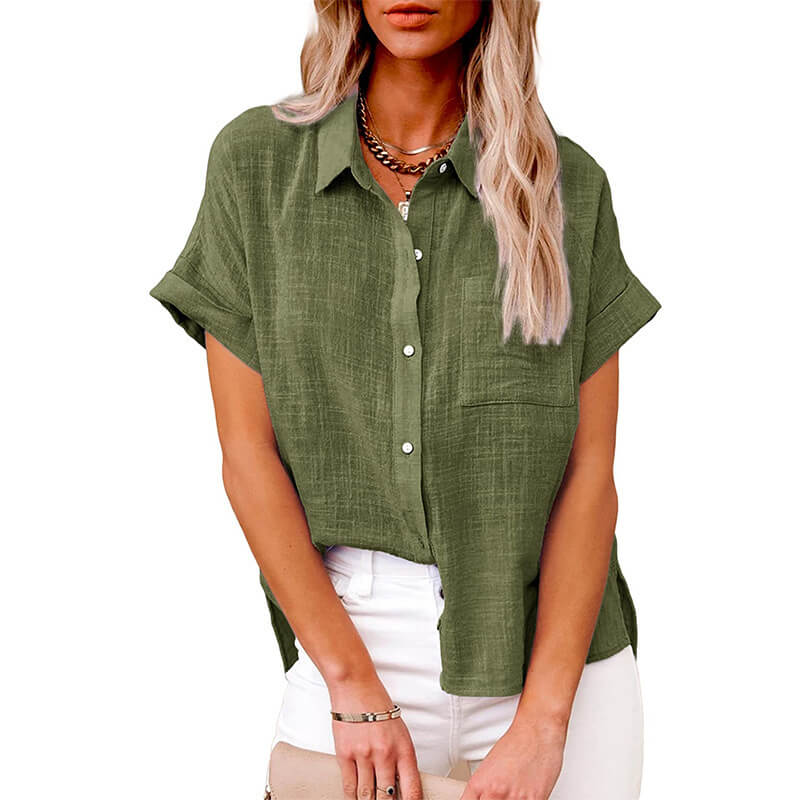 Adelene™ - Zeitlose Button-Up-Bluse