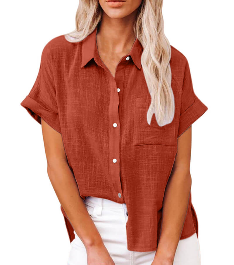 Adelene™ - Zeitlose Button-Up-Bluse