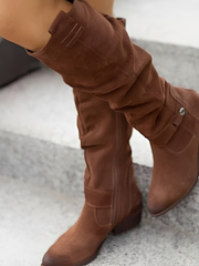 Jossy - Trendige Damenstiefel – Dunkelbraun