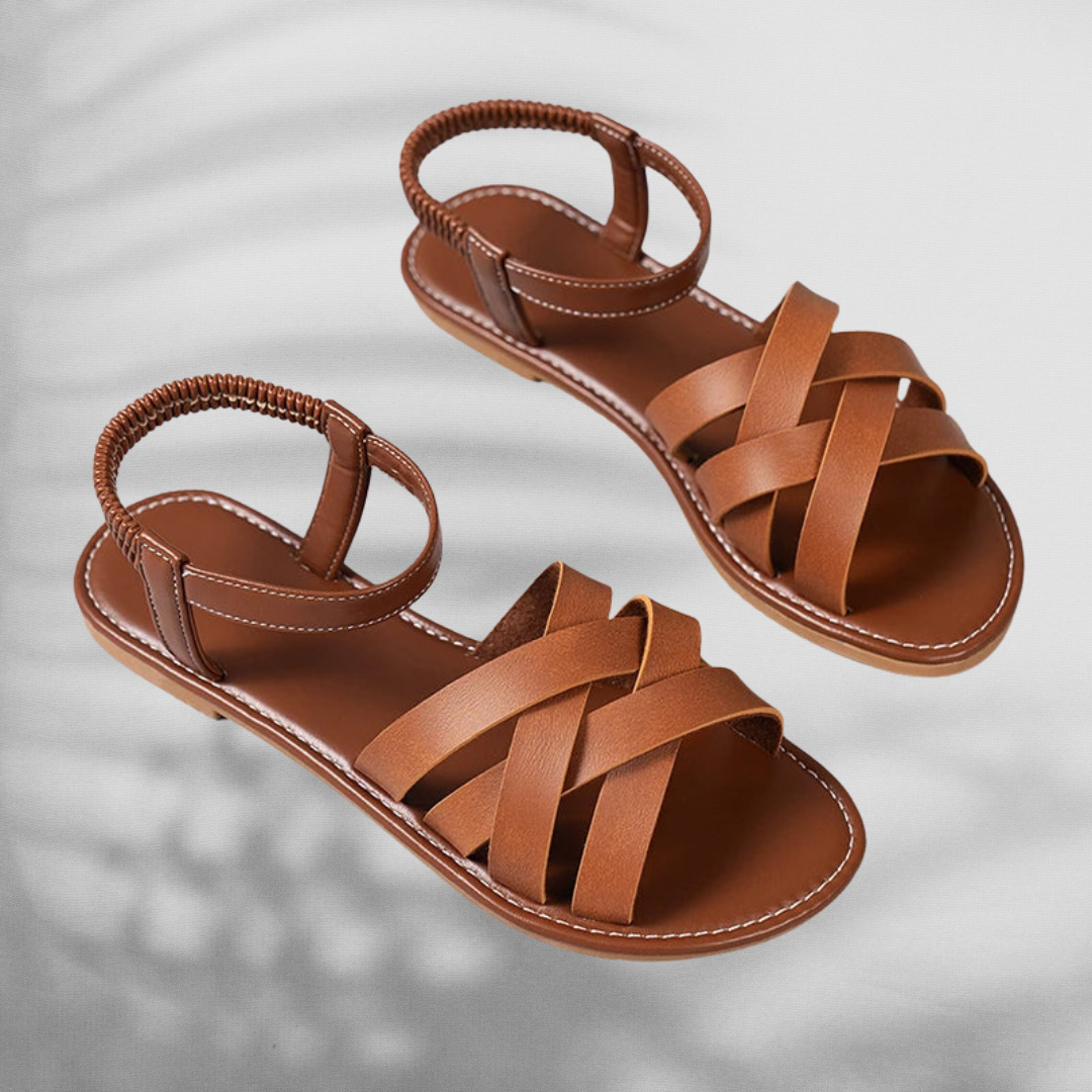 Zenzi | Flache Riemchensandalen für Damen