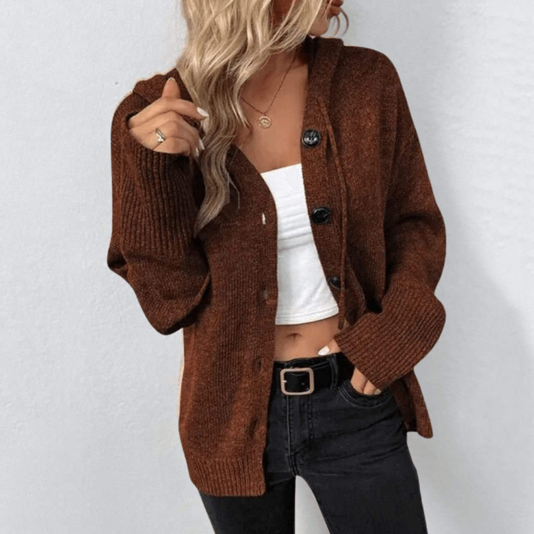 Brittan | Strickcardigan mit Knöpfe