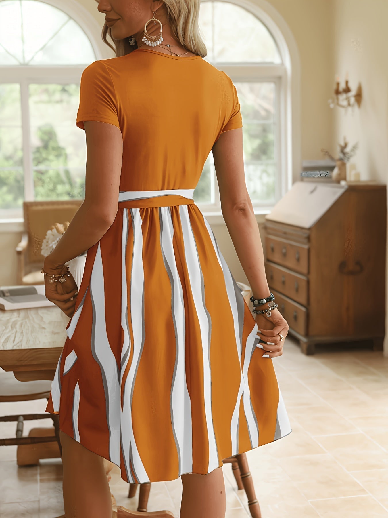 A-Linien Midi-Kleid für Damen