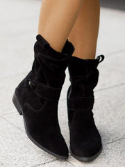 Camilla | Elegante Und Legere Slouch Stiefeletten – Schwarz