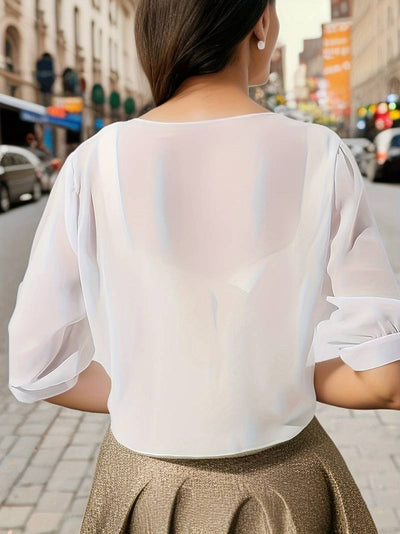 Floris - elegante offene damenbluse