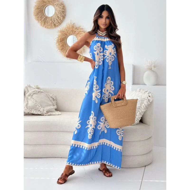 Zuriel – Trendiges Neckholder-Maxikleid