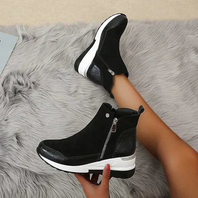 Bequeme wasserdichte damenstiefelette