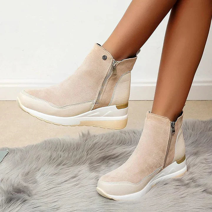 Bequeme wasserdichte damenstiefelette