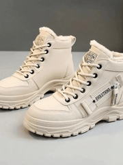 Mara | Wasserdichte Gefütterte Winterstiefel Für Damen – Beige