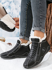 LÉA | BEQUEME WINTERSTIEFELETTEN MIT ERGONOMISCHER STÜTZE – Schwarz