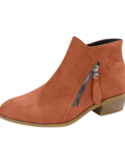 Daniela | Elegante Und Moderne Quasten Stiefeletten – Orange