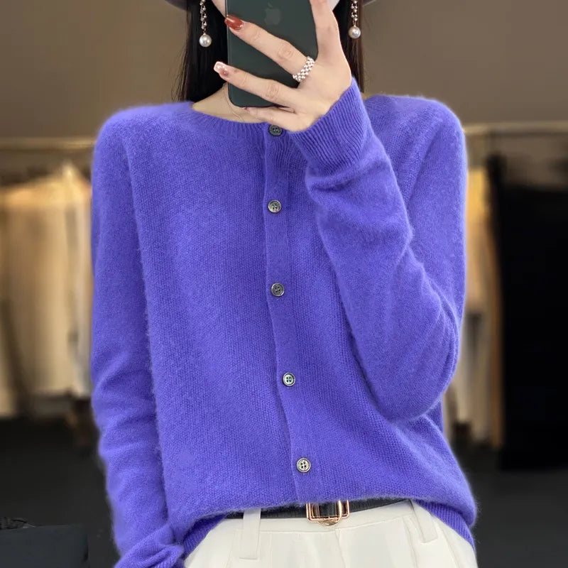 Annika – woll-cardigan – weiche und stilvolle damen-wolljacke für herbst und winter