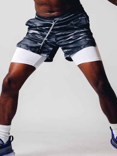 2-in-1 Sommer-Sportshorts für Herren – Felix