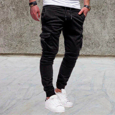 Lässige cargohose für herren mit aufgesetzten taschen - Daniel