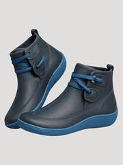 Jasmin | Damen Frühjahrs Lässige Knöchelriemen Stiefel – Blau