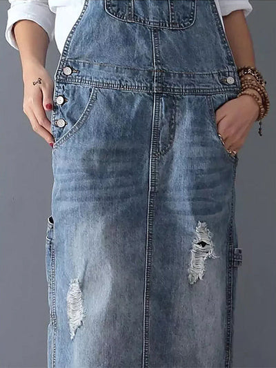 MABEL | DENIM-LATZKLEID