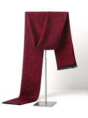 Kaschmirschal | Warm und stilvoll durch den Winter – rot schwarz