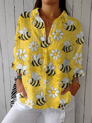Julia | Edle Luftige Bluse Damen – Mehrfarbig
