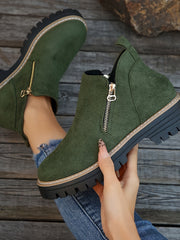 Sophie | Damen Boots hochwertig und elegant – Grün