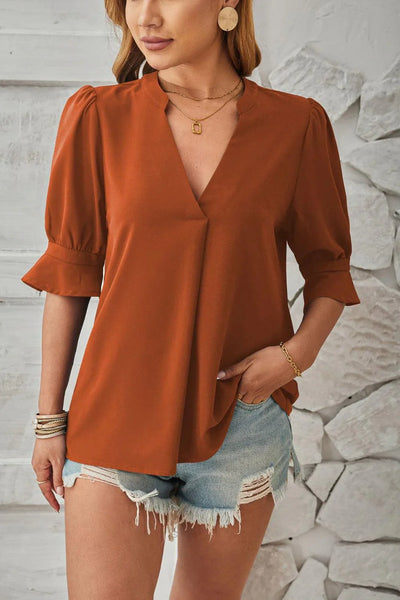 Zeline – Bezaubernde Bluse mit Puffärmeln