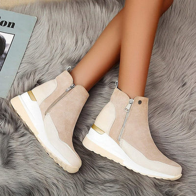 Bequeme wasserdichte damenstiefelette