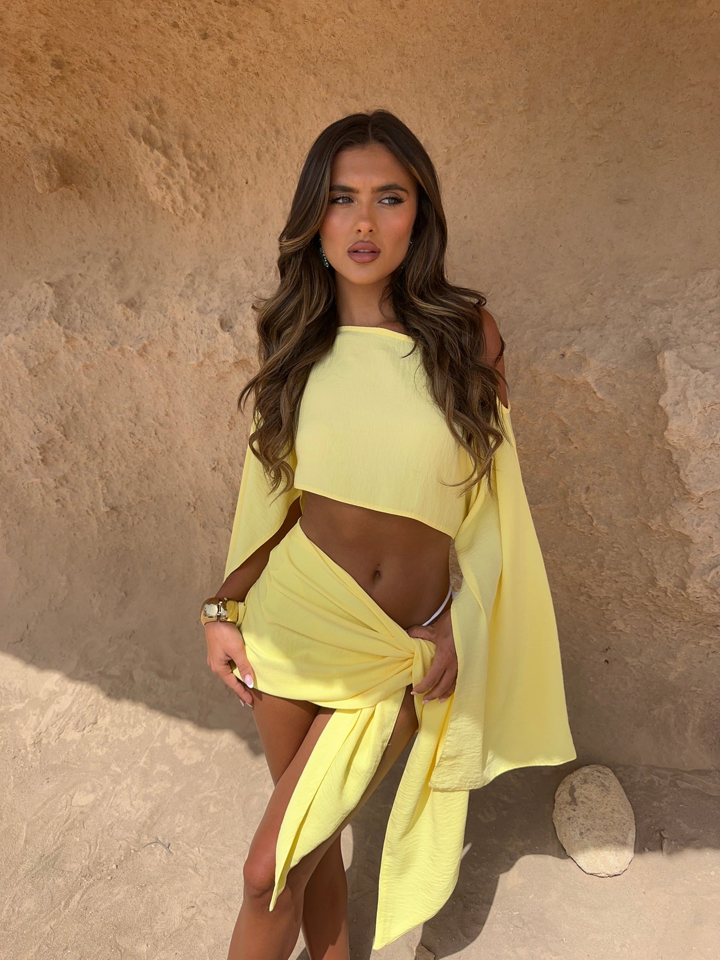 Alina™ – Lemon Sarong Set