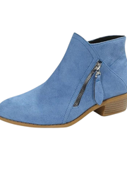 Daniela | Elegante Und Moderne Quasten Stiefeletten – Blau