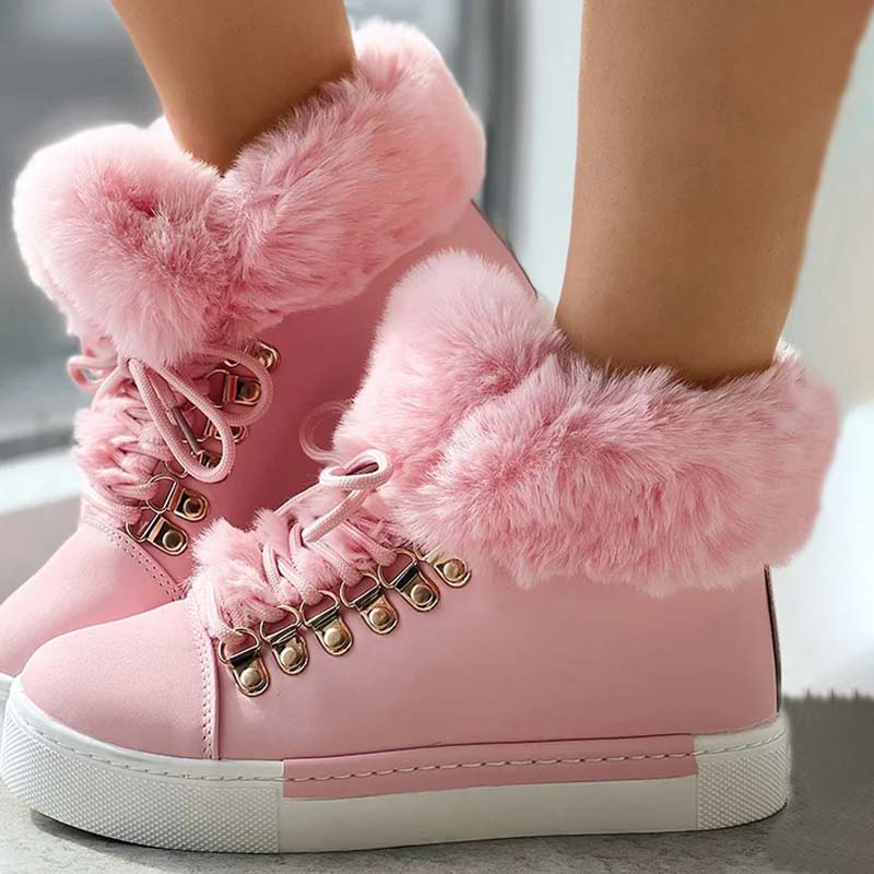 Plüschstiefeletten für frauen