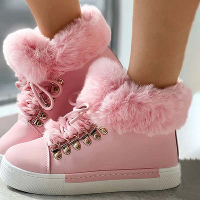 Plüschstiefeletten für frauen