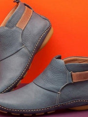Diana | Elegante Und Moderne Leder Stiefeletten – Grau