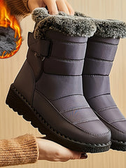Britta | Wasserdichte Damen Daunenstiefel – Grau