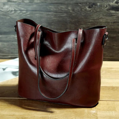 Nicole | Vintage Leder-Schulterhandtasche