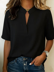 Emilia | Elegante Damenbluse im Stil – Schwarz