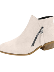 Daniela | Elegante Und Moderne Quasten Stiefeletten – Beige