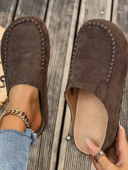 Mariselle | Damen Slip-On Loafers – Kaffee