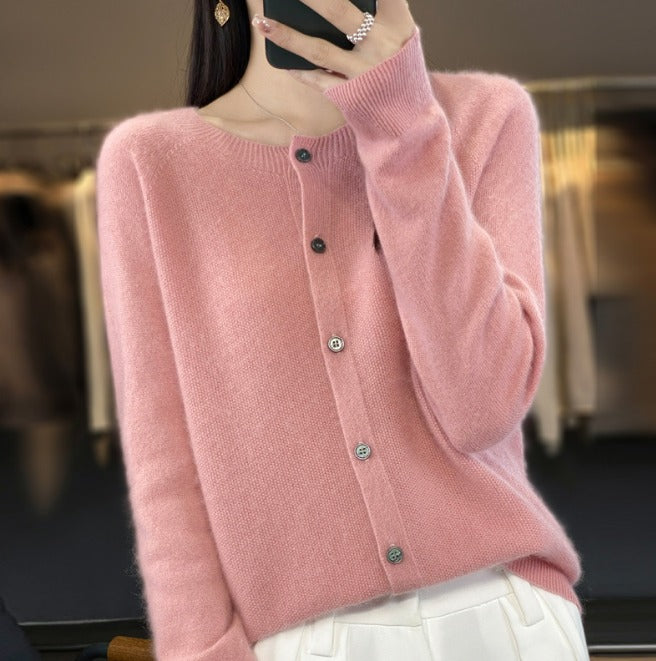 Annika – woll-cardigan – weiche und stilvolle damen-wolljacke für herbst und winter