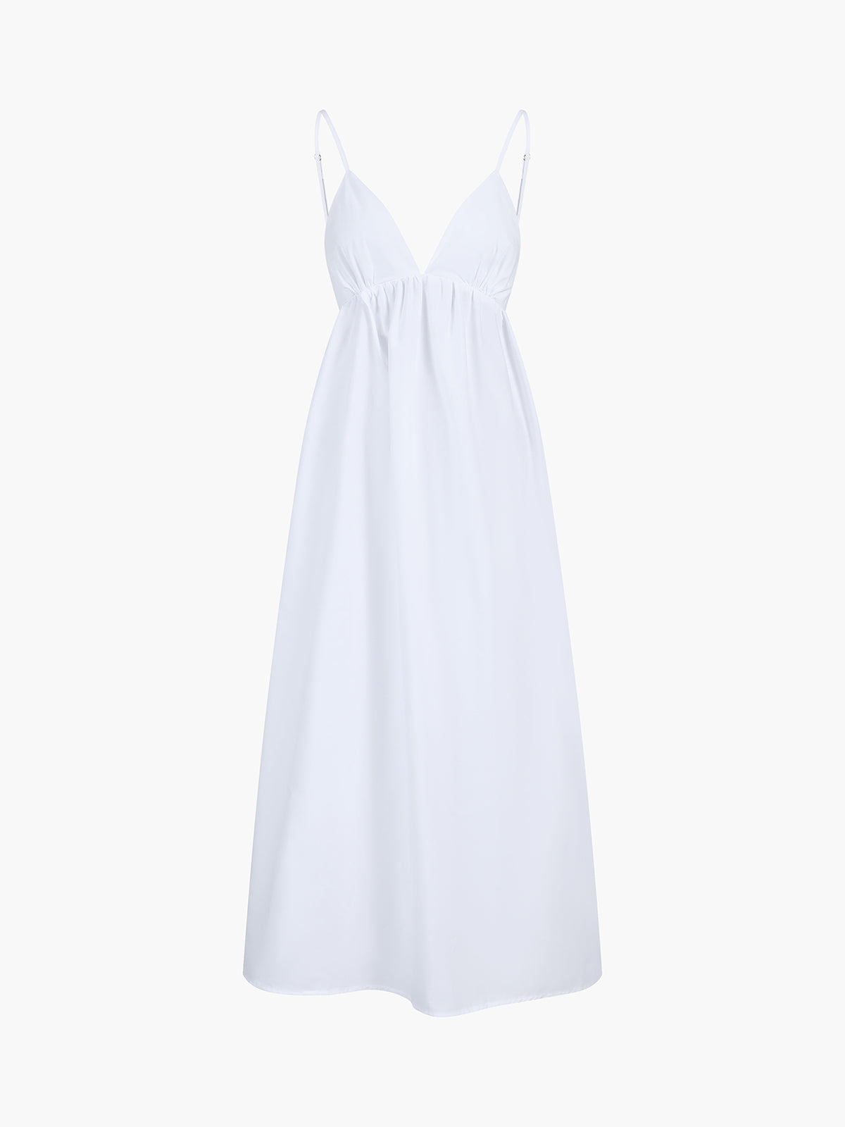 Maxi Sommerkleid aus Baumwolle mit offenem Rücken – Elegant & Luftig