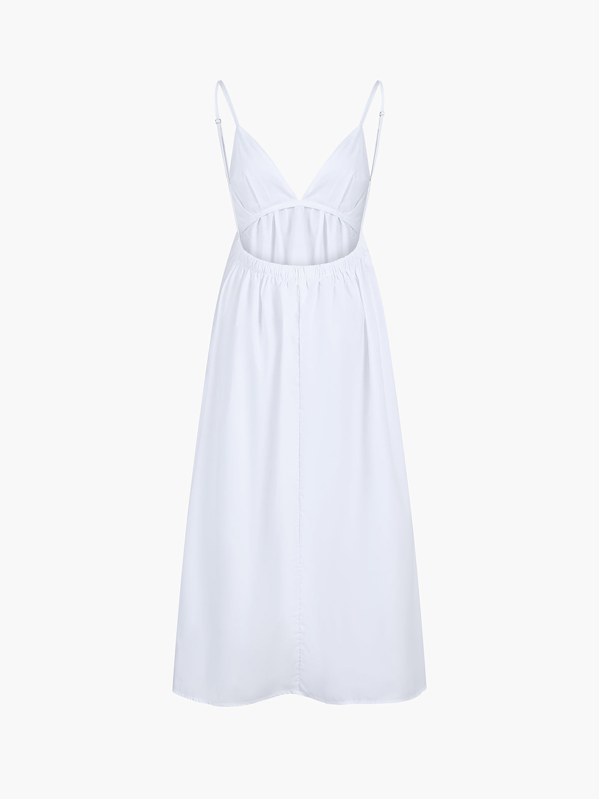 Maxi Sommerkleid aus Baumwolle mit offenem Rücken – Elegant & Luftig