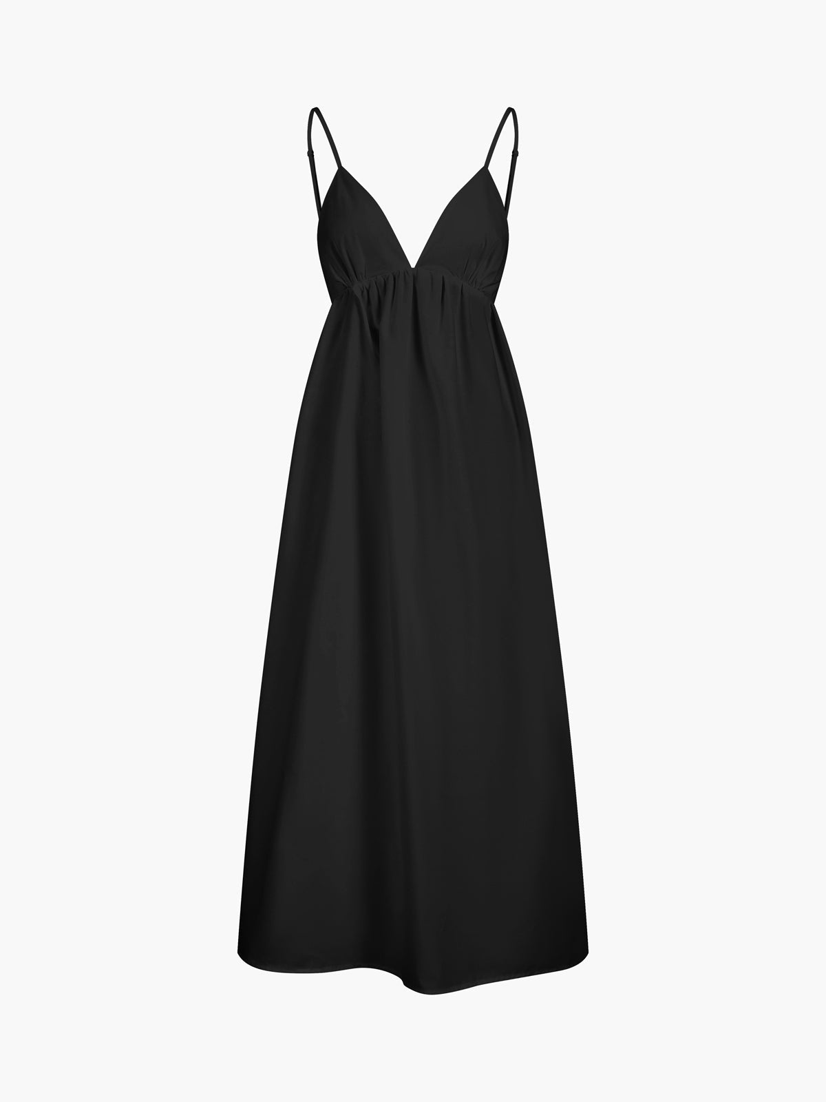 Maxi Sommerkleid aus Baumwolle mit offenem Rücken – Elegant & Luftig