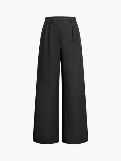 Damen High-Waist Weite Hosen – Elegant & Bequem, Ohne Gürtel