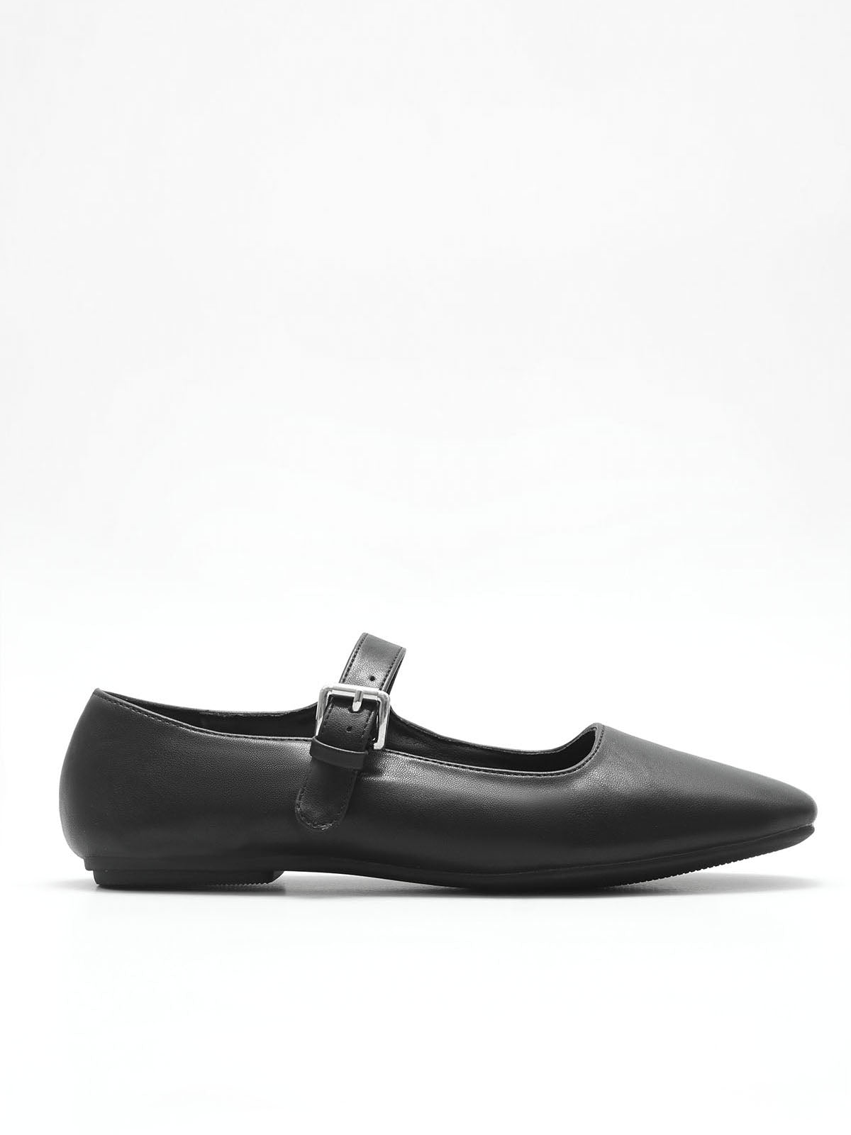 Damen Ballerinas aus veganem Leder mit Riemen