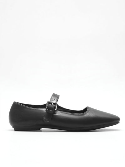 Damen Ballerinas aus veganem Leder mit Riemen
