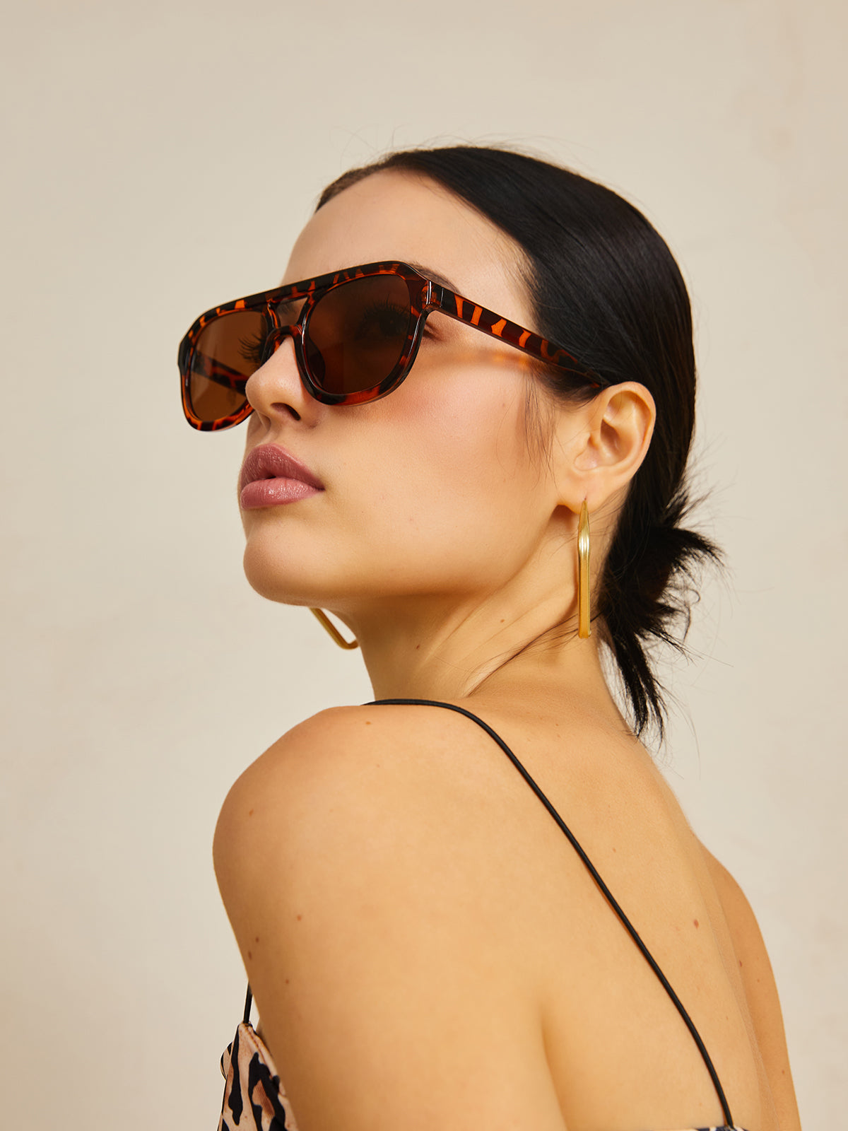 Modische Sonnenbrille mit Leopardenmuster – UV-Schutz & Leichtgewicht